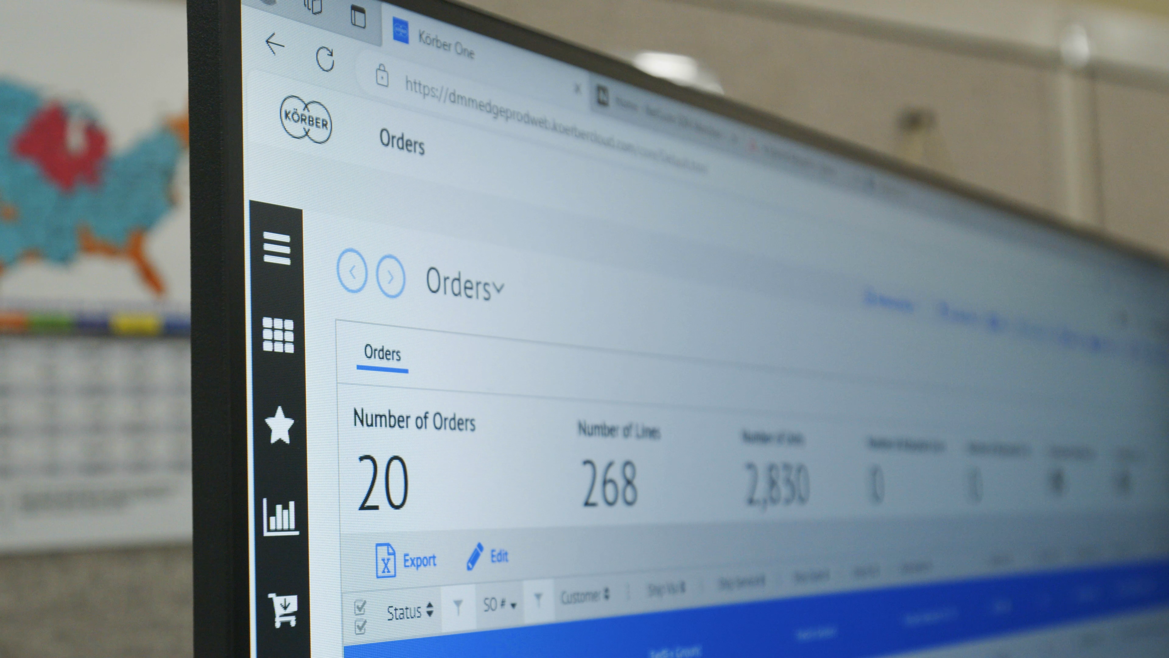 koerber software dashboard